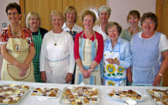 Ladies from Moira Parish, who catered for the members of the Down & Dromore Diocesan Synod 2006 in St John�s Parish Centre, Moira on Thursday 22nd June. L to R: Bina Brown, Margaret Purdy, Joan West, Hope Henderson, Betty Derby, Valerie Little, Phyllis Kennedy, Heather Dillon and Jacquie Simpson.