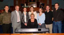 Members of the First Dromore Praise Group pictured at the Carol Service in First Dromore Presbyterian Church last Sunday afternoon (17th December). Elizabeth Humphries (seated at keyboard) and L to R: Michael Pyper, John Humphreys, Valerie Patterson, Gillian Moore, Celia Montgomery, William Moore and Philip Montgomery.