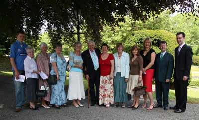 Some of the parishioners who attended morning worship in Drumbeg Parish Church last Sunday 10th June.