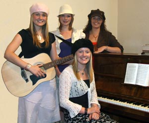 The Frazer sisters from Ardaragh Free Presbyterian Church (near Rathfriland) were the guest singers at the Dedication Service in Lisburn CWU Hall on Saturday 1st September. L to R: Grace, Cherith, Joy and Leanne (seated at piano).