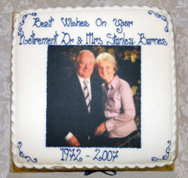 The retirement cake.