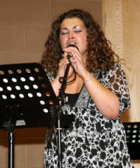 Bronagh Mullan, who was accompanied by Stephen McLoughlin, is pictured singing Have yourself a merry little Christmas.