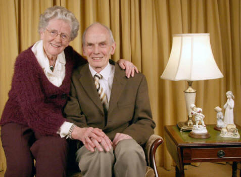 Harold Patterson MBE pictured with his supportive wife Meta.