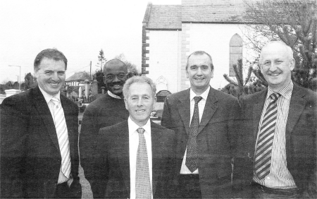 John Sloan, Reggie Clark, John Urey, Tom Crawford and Robert McCullagh from Legacurry Presbyterian church 