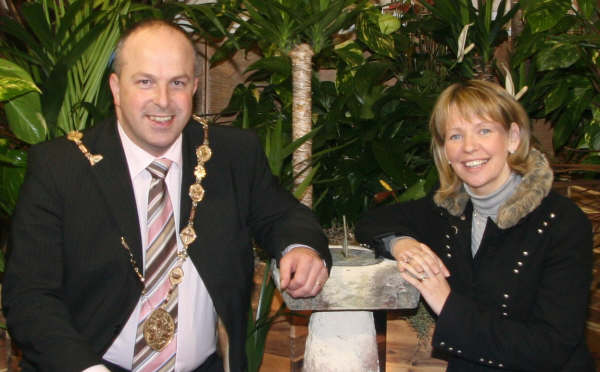 The Mayor, Councillor James Tinsley and his wife Margaret.