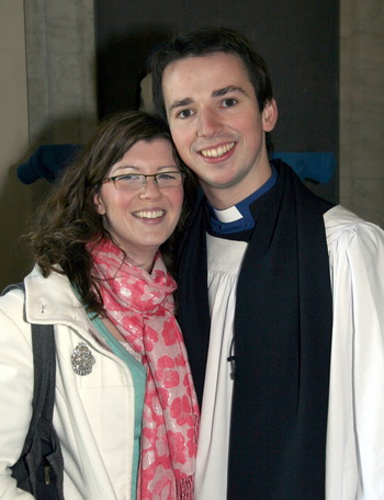 Guest preacher, the Revd Stanley Gamble and his wife Sarah, formerly from Banbridge. 