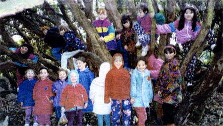 Members of the 40th Northern Ireland Girls' Brigade Dunmurry Presbyterian enjoy a Teddy Bear's Picnic in Lady Dixon Park in the early 1990s.