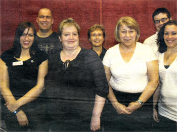 Mount Zion's gourmet chefs who cooked up the delightful 30th anniversary dinner on Saturday 18th October. L to R: (front) Julie McCormick, Ruth Frazer, Phyllis McCormick and Jenna Patterson. (back) Andrew McCormick, Angela Bryans and Warren Patterson.