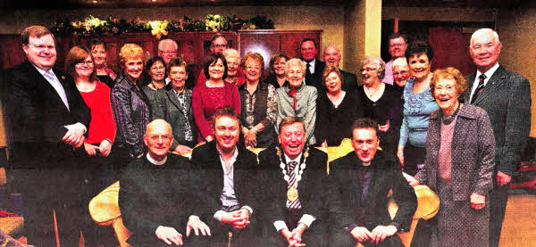 Mayor Paul Porter with Christ Church Parish Lisburn Choir US491O-401PM Pic by Paul Murphy