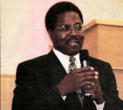 Pastor Pius Munembe (The Superintendent of Elim Churches in Zimbabwe) at Lisburn Elim