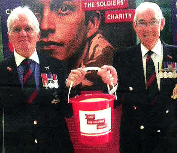 Volunteers Tony Baker MBE (left) and Ron Moore (right).