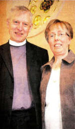 Rev Tom Harte, who is retiring after nine years as minister of Trinity Presbyterian Church, Boardmills, with his wife Audrey. US2111-591cd