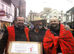 Members of St Paul's who pushed a well through Lisburn city centre last Saturday to raise money for a water pump in Kenya