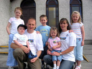 Pictured at the Holiday Bible Club - ï¿½Streetwiseï¿½ in Emmanuel Baptist Church, Ballymacash are Pastor Robert Murdock and his wife Elaine with their children Caleb and Grace, and (back row) Katherine, Adam and Jane.