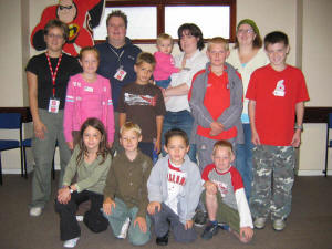 Pictured at the Salvation Army Holiday Bible Club - 'Be Incredible' is L to R: (front row) Georgia Coleland, Dale Boyd, Richard Copeland and Tyler Morrison. (second row) Megan Vevers, Jordan Morrison, Dale Gilmore and Cameron Williams. (back row) Leaders: Heather Wright, John McLean - Captain Kathryn Mclean - Cadet (with her daughter, 1year old - Honor) and Clare Chambers. US34-742SP