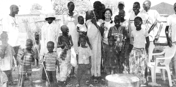 Patients in the TB compound.