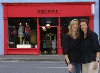 Local girls Ciara McAteer and Lisa Irvine proprietors of �ICHI� pictured at the great new state of the art fashion store, which opened in Lisburn last Thursday (19th April).