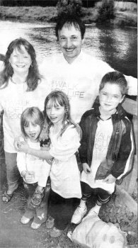 The Giraudeau Family from Lisburn at the Walk of Life 2007.