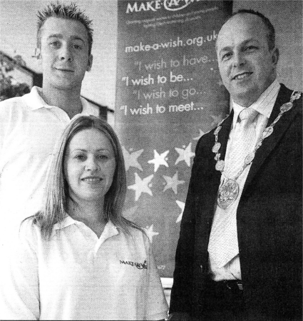 The Mayor of Lisburn, Councillor James Tinsley at the launch of his Official Charity - 'The Make a Wish Foundation.