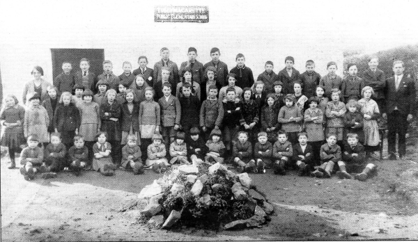 An old picture of Tullymacarrette Public Elementary School