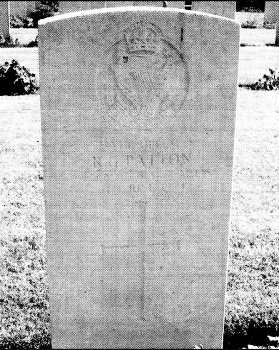 Rifleman Richard George Patton's grave.