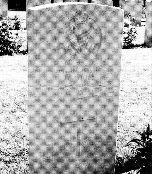 Rifleman William John Rice's grave.
