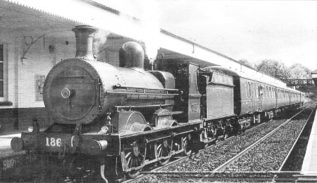 Locomotive 186 during a recent visit to Lisburn.