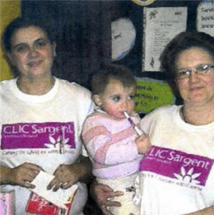 Caitlin with her mother Laura and Grandmother Ann
