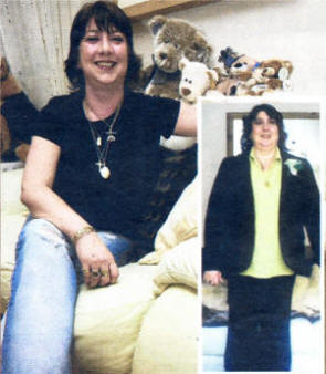 Rosemary Cummings who lost six stones in a year. ABOVE RIGHT: How Rosemary looked like before the diet.