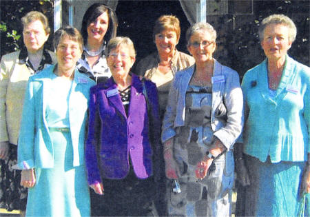 Some of the Save the Children Lisburn branch committee members who were presented to Princess Anne at a recent reception at Hillsborough Castle. From I - r Elizabeth Hendron, Maureen Hughes, Mandy Wilson, Joan Gough (Chairman), Liz McKnight, Hilda Suffern and Mary Donnelly.
