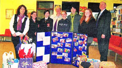 Lisnagarvey HS helping with the Romanian shoe box appeal 