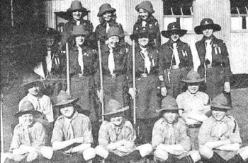 Girl Guides and Boy Scouts in Hillsborough in years gone by.