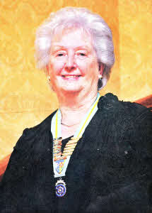Lisburn Inner Wheel's Norma Coggins, the current All-Ireland Chairman. US5009-402PM Pic by Paul Murphy