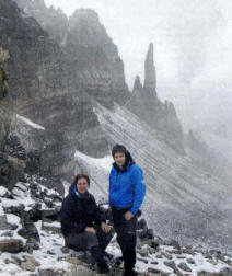 Barbara Kennedy and Allyson Morrow in the Rockies.