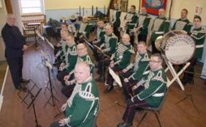 Ballymacarrett Defenders (East Belfast) with conductor Fred Johnston.