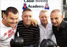 Jim Russell, David Bisby, Noel Reynolds and Paddy McKay, coaches at the new Canal Boxing Academy.
