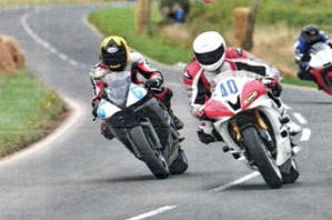 Gareth Evans in action at the Ulster Grand Prix.