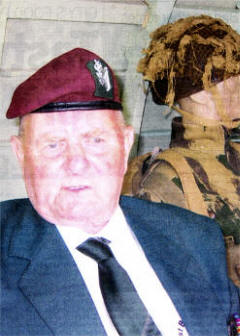 Tommy last year sitting inside a Horsa Glider at Pegasus Bridge.