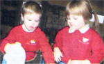 Toby Curran and Abi Turkington playing at Barba Nursery School. USO409-103A0