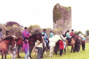 The group enjoy the annual holiday at Crom Castle, Co. Fermanagh in 1990.
