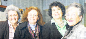 Helen Bonar, head of science; Mary Richards, former maths teacher; Mrs Gillian McCormick, former science teacher; and Mrs Kathleen MacDonald, former head of science. US0509-506cd