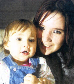 Kirsty Kirkwood with daughter Caitlyn.