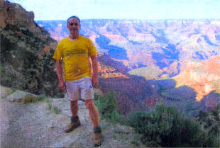 David at the Grand Canyon.