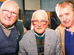 George Cromie, Cecil Murphy and Billy Armstrong at the annual Harry Ferguson lecture, at Hlllsborough. US4611-510cd