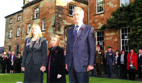 The Northern lreland Poppy Appeal was launched by the Secretary of State for Northern Ireland, Rt Hon Owen Paterson MP and local Afghan Widow Brenda Hale, and her daughter Alexandra at Hillsborough Castle. Picture by Brian Thompson/ Presseye.com