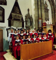 A robed choir leads the praise in the main Sunday morning and evening services.