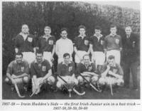 1957-58 - Irwin Hadden's Side - the first Irish Junior win in a hat-trick - 1957-58,58-59,59-60