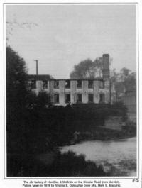 The old factory of Hamilton & McBride on the Circular Road (now derelict). Picture taken in 1976 by Virginia E. Doloughan (now Mrs. Mark E. Maguire).