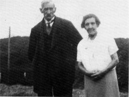 Matt Neil, Sexton 1908 - 1937 and his wife Mary.