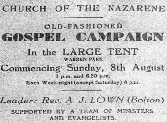 Advert Which Appeared In The "Lisburn Standard"
